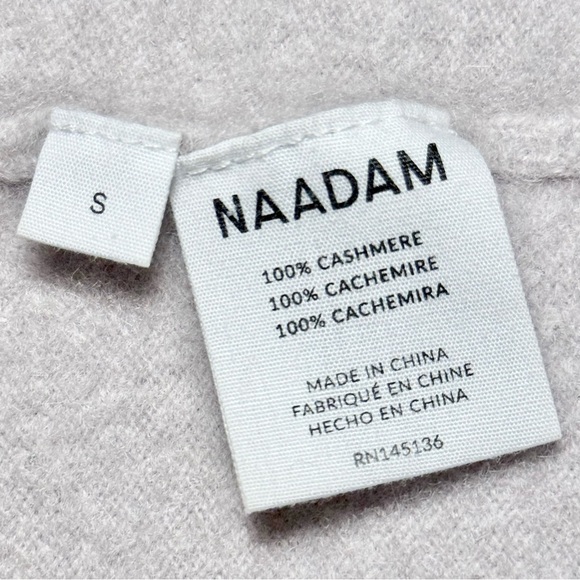 NAADAM Cashmere Boyfriend Cardigan in Pale Gray - Picture 4 of 7